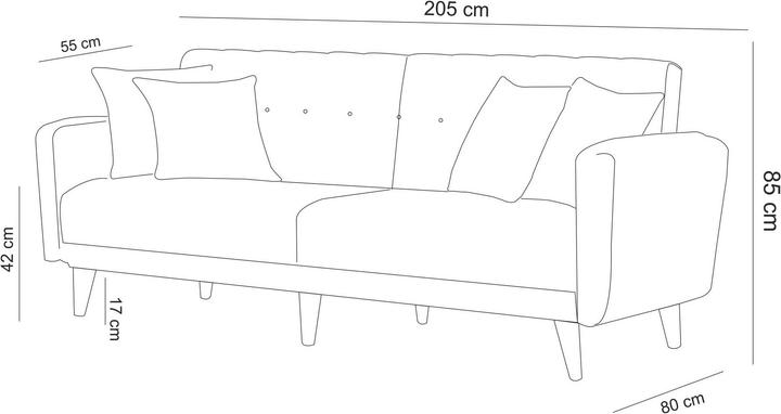 Produktbild Atelier del Sofa Melody (3-Sitzer)