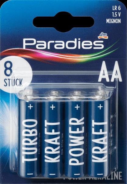 Actual product image Paradies Batteries Power Alkaline Mignon AA (8 pcs., AA)