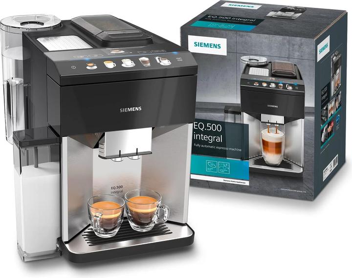 Actual product image Siemens EQ.500 TQ507R03 - Volautomatic espressomachine - Zwart (EU plug)