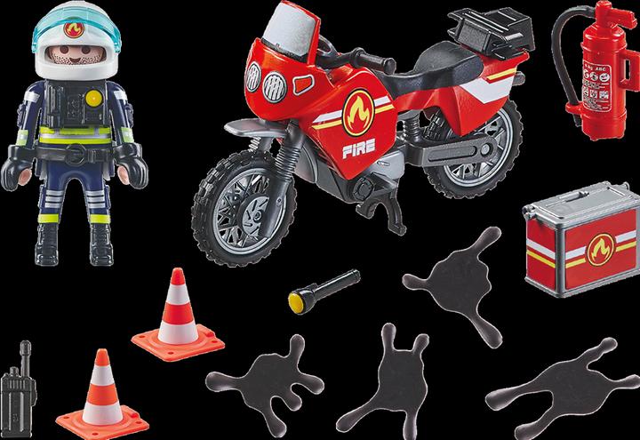 Produktbild Playmobil Feuerwehrmotorrad am Unfallort (71466, Playmobil Action Heroes)