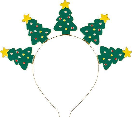 Produktbild Partydeco Headband Christmas trees, 23x20 cm, mix (1 pkt / 1 pc.) (1 x, 23 x 20 cm)