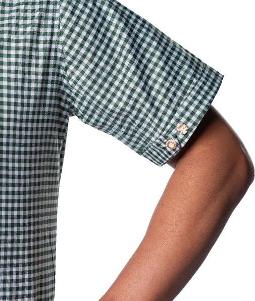 Actual product image PartyChimp Traditional shirt Leopold green short sleeve size M (M)