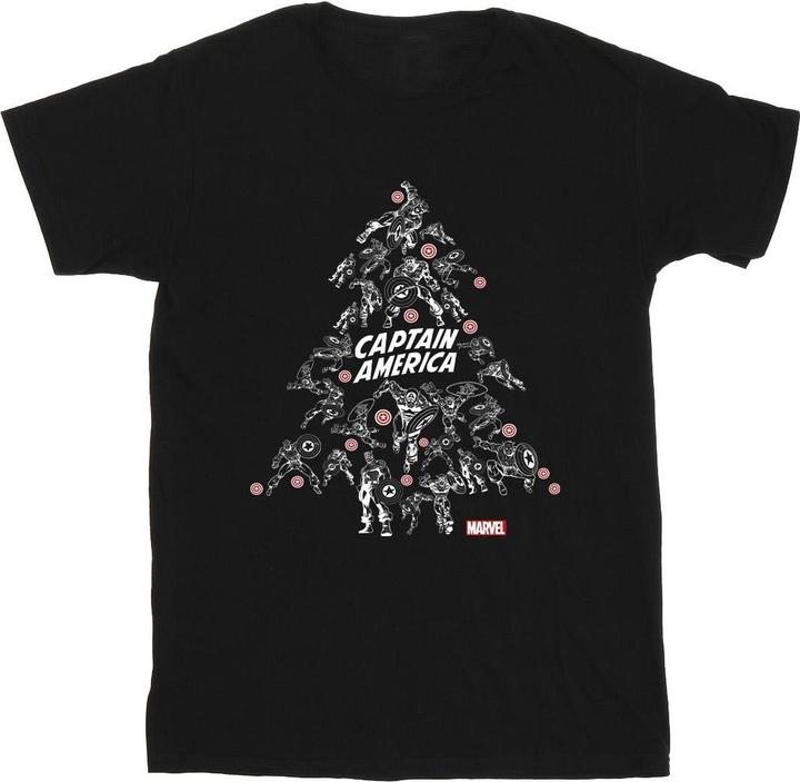 Immagine prodotto Captain America Christmas Tree Maglietta Uomo (XL)