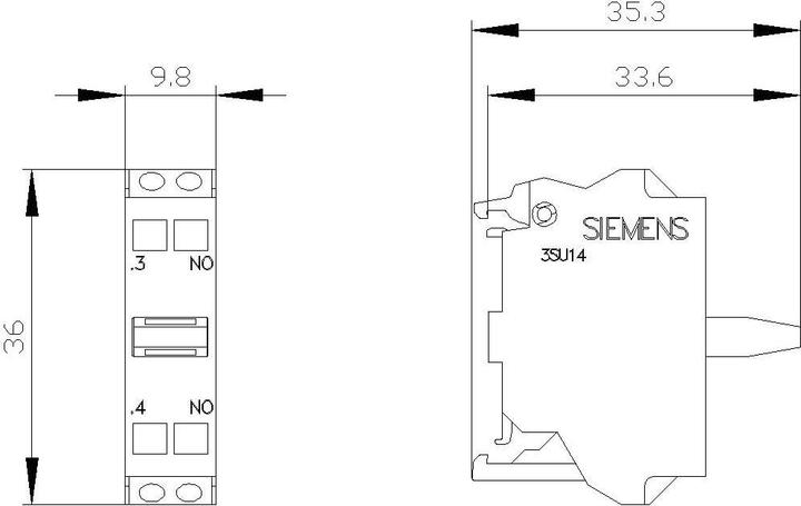 Actual product image Siemens Contact module with 1 contact element