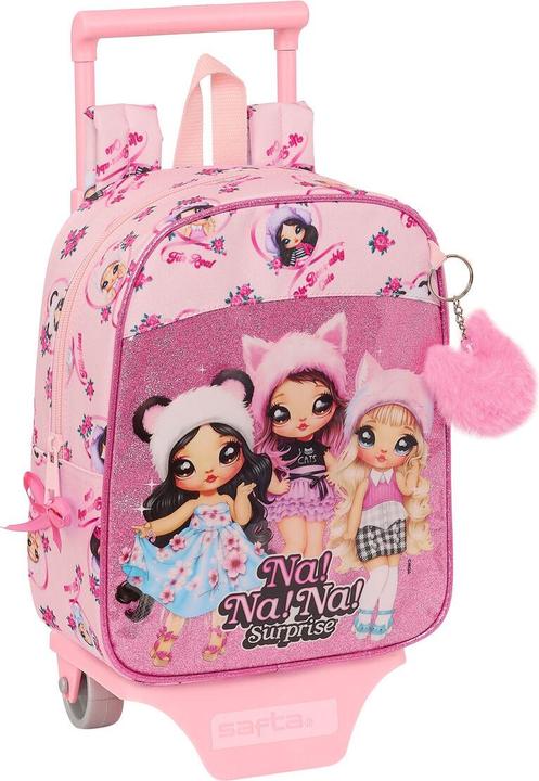 Surprise! Schulrucksack mit Rädern Na!Na!Na! Surprise Fabulous Rosa 22 x 27 x 10 cm