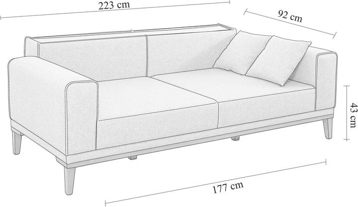 Actual product image Atelier del Sofa Kylie (3-seater)