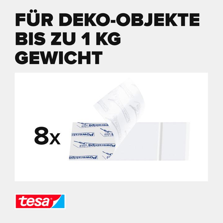 Produktbild tesa Powerstrips Transparent Large (1 kg)