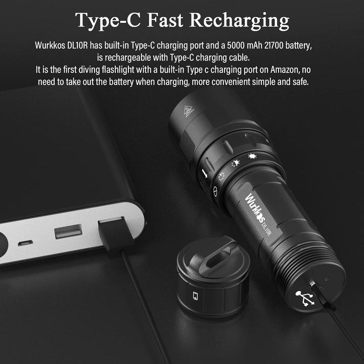Produktbild Wurkkos Tauchlampe (14 cm, 4500 lm)