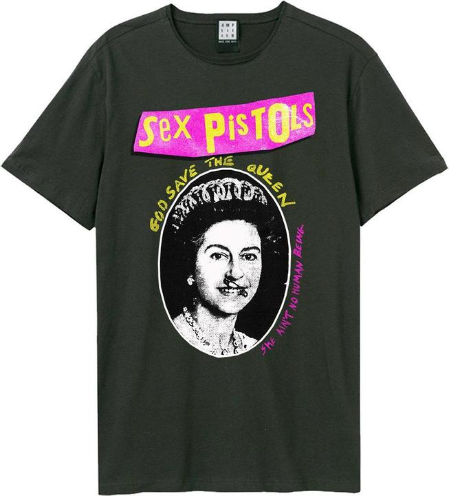Actual product image Amplified Unisex Adult Sex Pistols Logo T-Shirt (L)