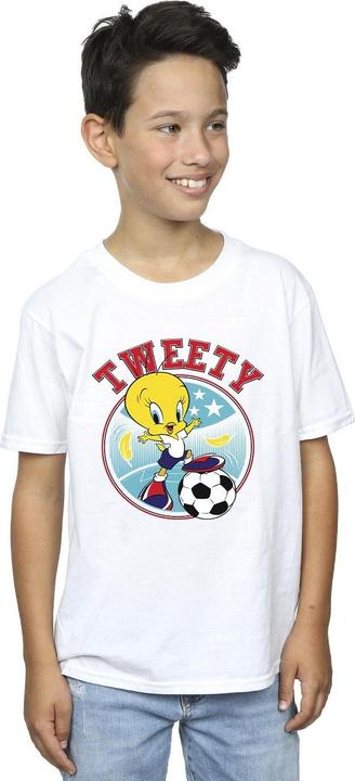 Immagine prodotto Looney Tunes Tweety Football Circle Maglietta Ragazzi (140, 146)