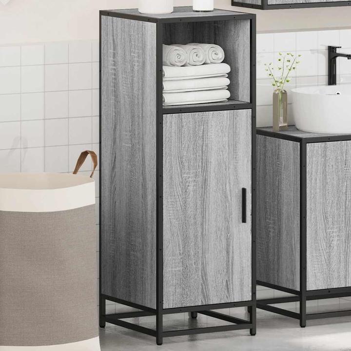 Image du produit VidaXL Armoire de salle de bains Gris Sonoma 35x37,5x100 cm Bois composite