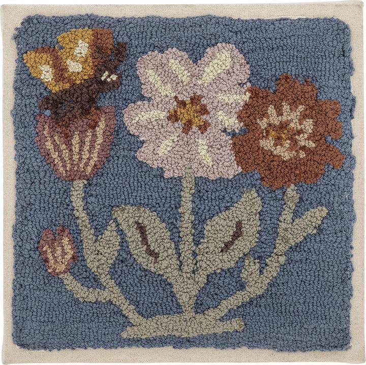 Bloomingville Mini Sallie Wall Decor, Blue, Cotton (35 x 35 x 3.5 cm)