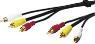Image du produit Goobay Câble de connexion audio vidéo composite, 3x RCA avec câble vidéo RG59 (15 m)
