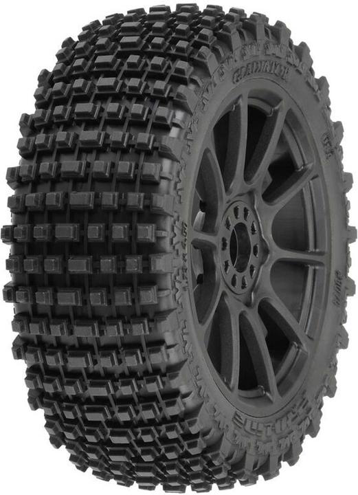 Proline GLADIATOR M2 (MEDIUM) ON RIM MACH10 BLACK V/H 1/8 OFFROAD