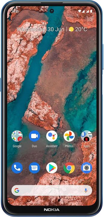 Actual product image Nokia X20 (8GB) (128 GB, nordic blue, 6.67", Hybrid Dual SIM, 64 Mpx, 5G)