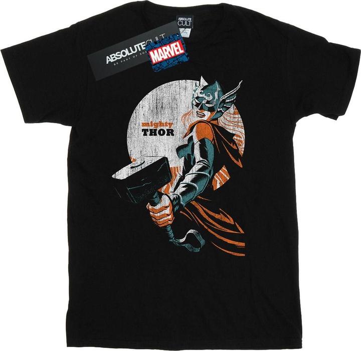 Actual product image Mens The Mighty Thor Propaganda Distressed T-Shirt (S)