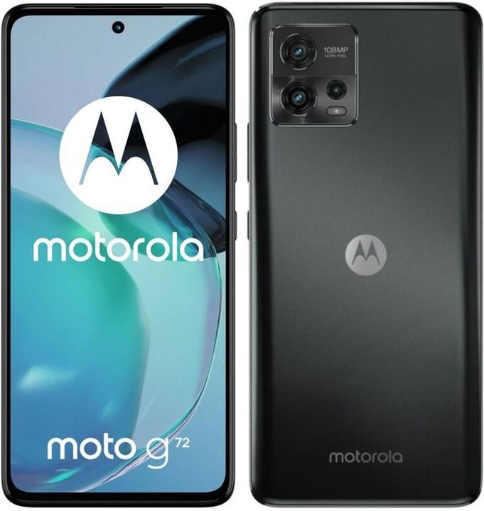 Image du produit Motorola Moto G72 (128 Go, Gris météorite, 6.55", Double SIM, 108 Mpx, 4G)