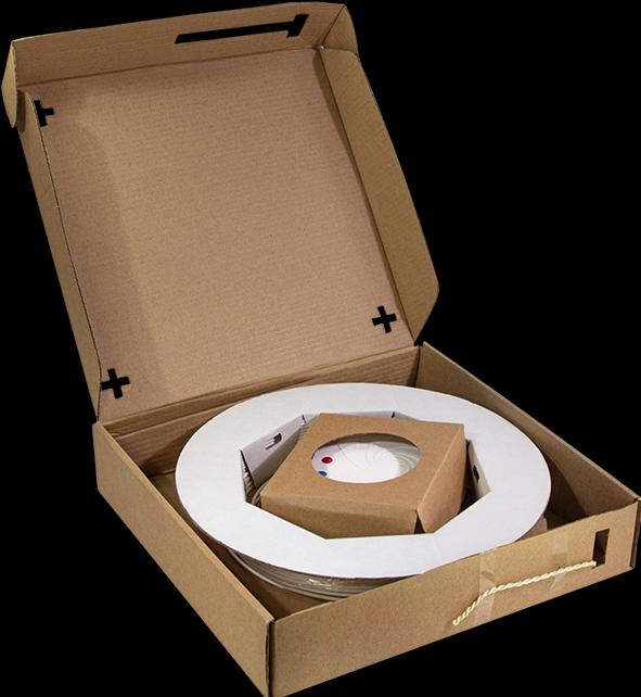 Actual product image LogiLink FTTH splice box, 4x SC/APC, 40 m laying cable, whiteá (Splice box)