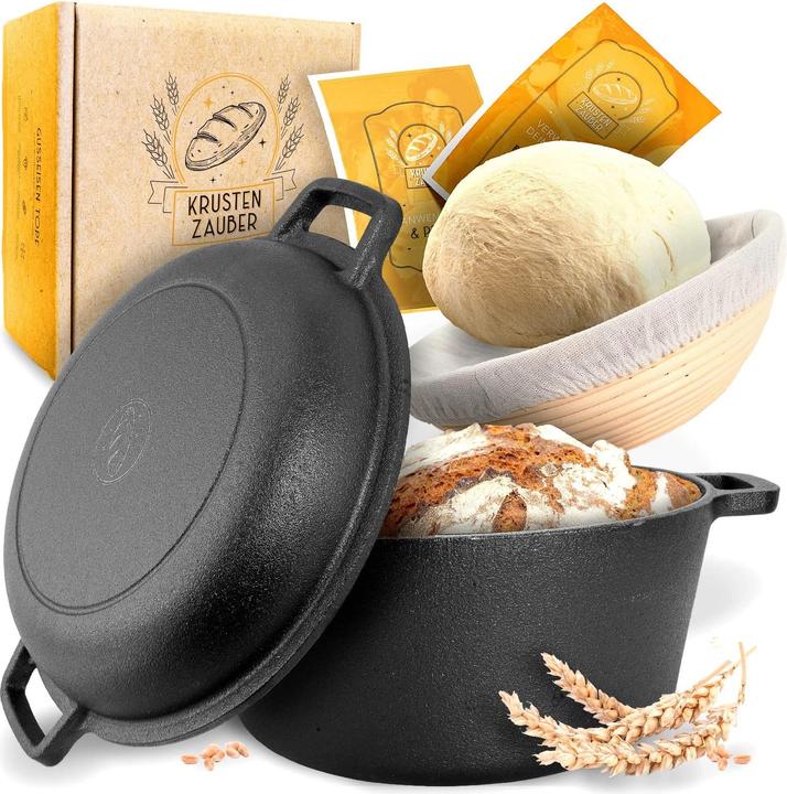 Krustenzauber Gusseisen Brot Topf