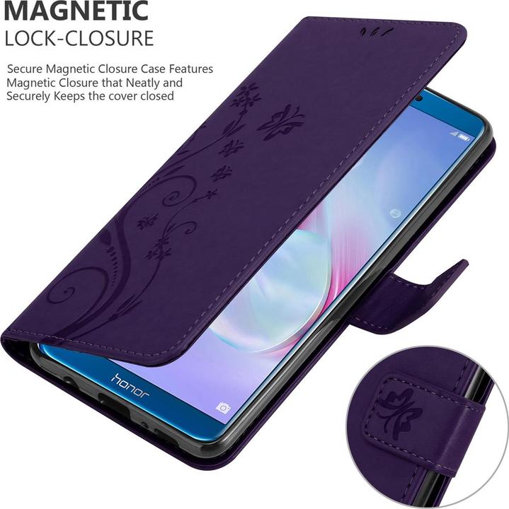 Image du produit Cadorabo Couverture du livre de fleurs (Honor 9 Lite)