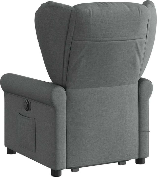 Immagine prodotto VidaXL Poltrona massaggiante elettrica con ausilio per la posizione eretta in tessuto grigio scuro