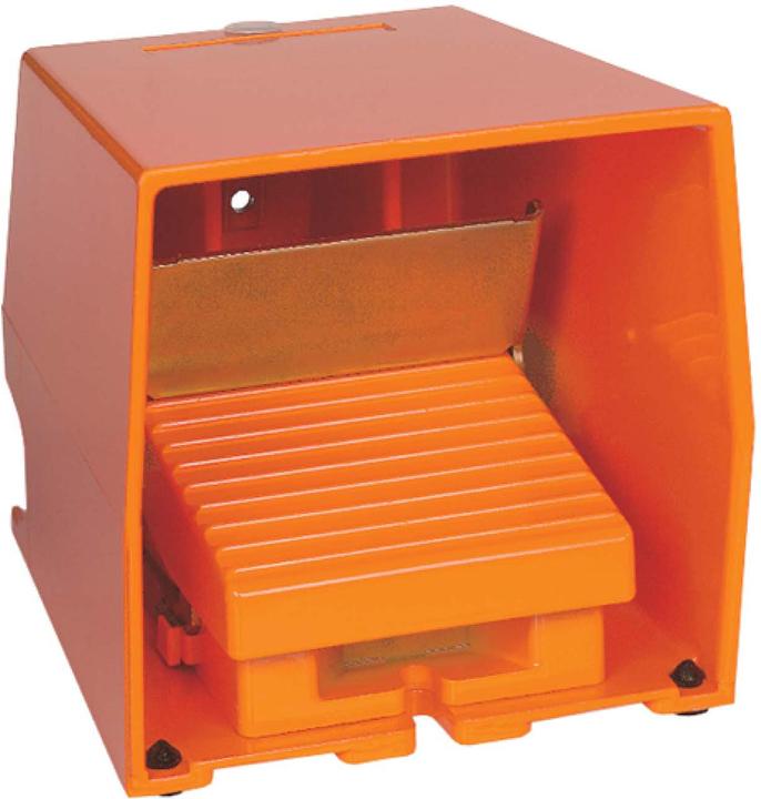 Produktbild Schneider Electric Fussschalter 2Ö+2S orange einstufig