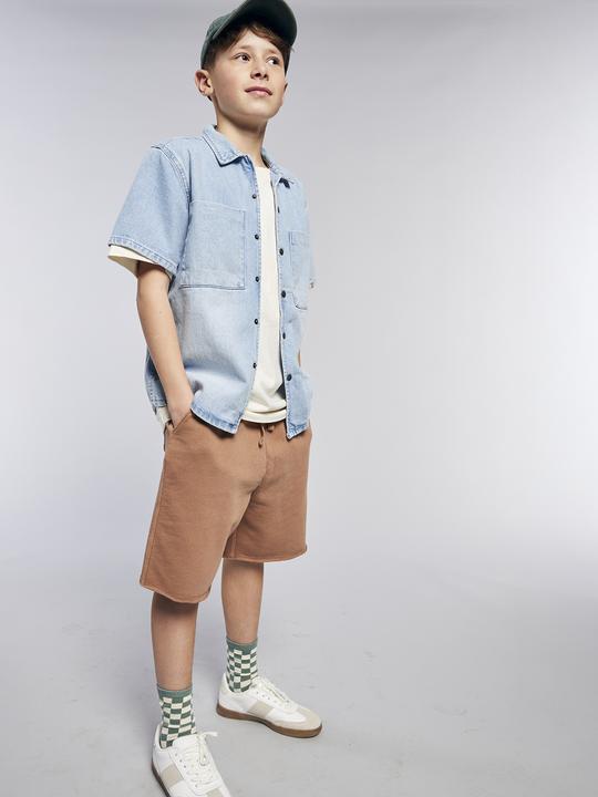 Actual product image Jonen Jungen Kurzarm-Hemd aus Light-Denim (128)