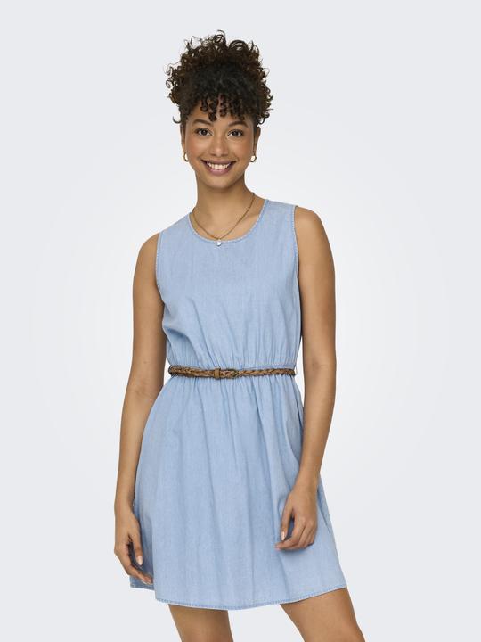 Actual product image Only Regular fit Round neck Wide straps Short dress Denim dress (S)