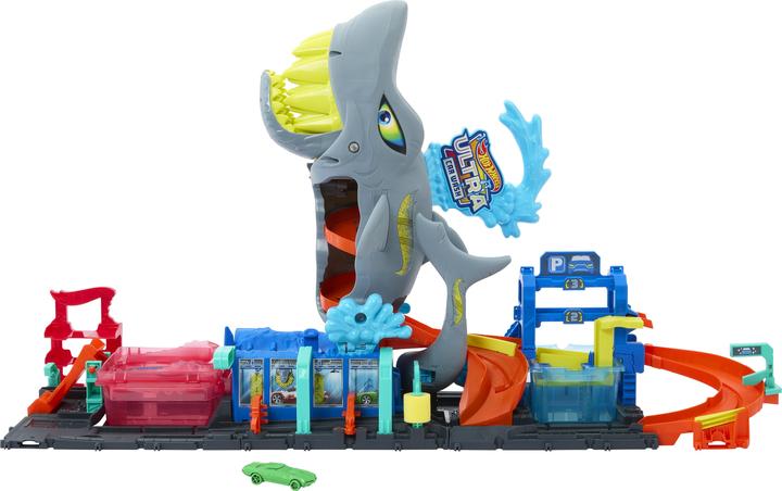 Actual product image Hot Wheels City Ultimate Shark Car Wash