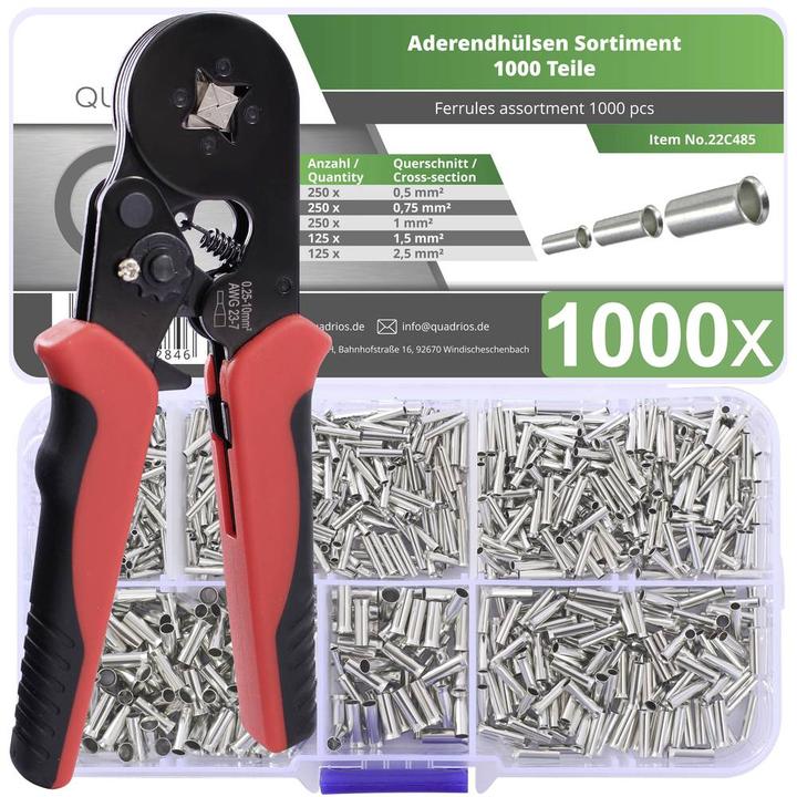 Actual product image Quadrios 23T034 Wire end ferrule range Uninsulated 1 set