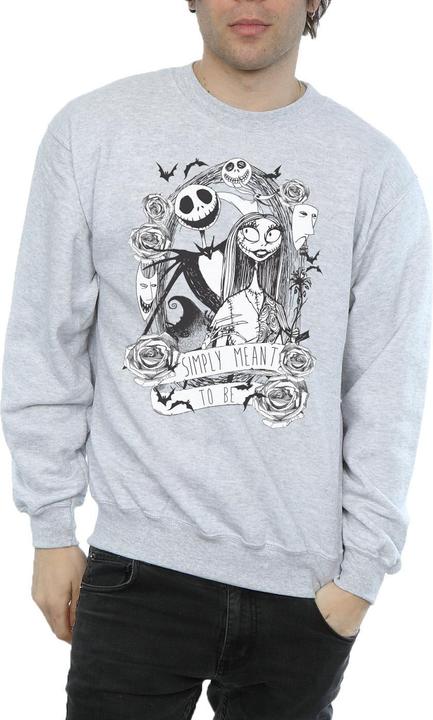 Actual product image Disney Mens Nightmare Before Christmas Simply Meant To Be Sweatshirt (XL)
