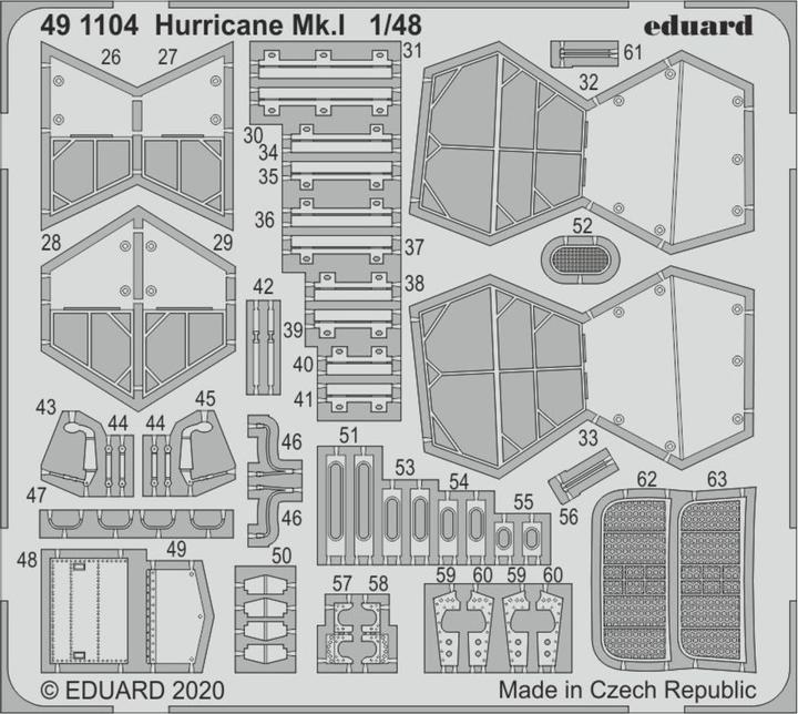 Actual product image Eduard Hurricane Mk.I for Airfix