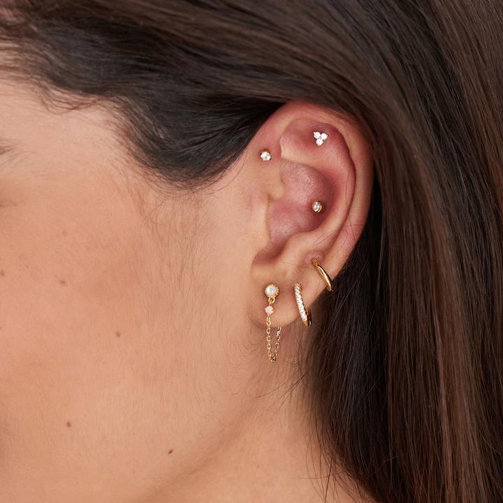 Produktbild Ania Haie Ohrstecker Sparkle Barbell 925 Sterling Silber (925er Silber)