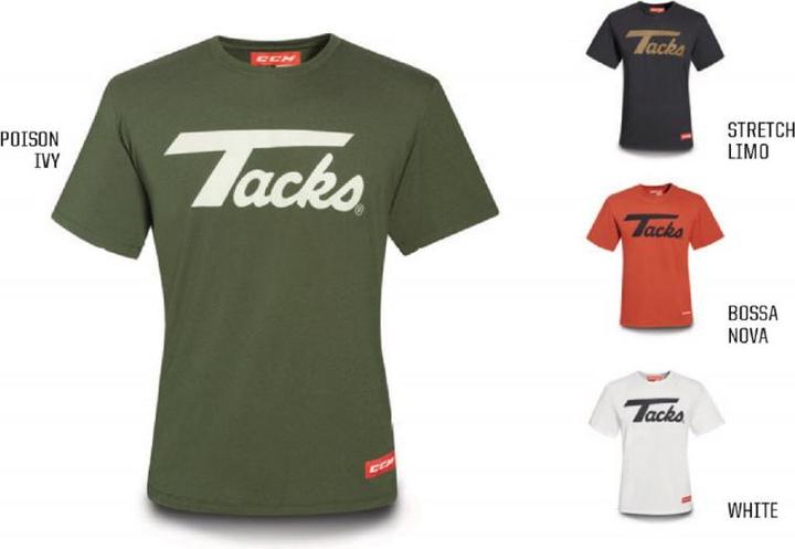 Actual product image CCM T4810 TACKS LOGO SS CHICAGO TEE SR (S, Green) (S)