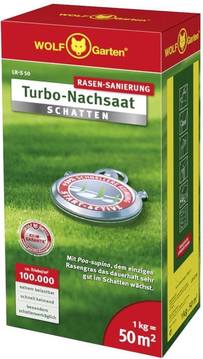 Produktbild Wolf-Garten Rasen Sanierung Turbo Nachsaat L-RS 50 (Rasensamen)