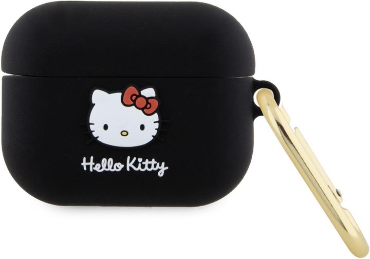 Image du produit Hello Kitty HKAP3DKHSK Coque Airpods Pro czarny/black Silicone 3D Kitty Head (Manchon pour casque d'écoute)