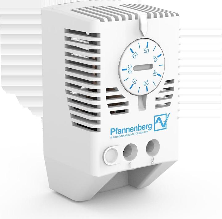 Actual product image Pfannenberg Thermostat, DIN rail, N/O, 0 to 60degC