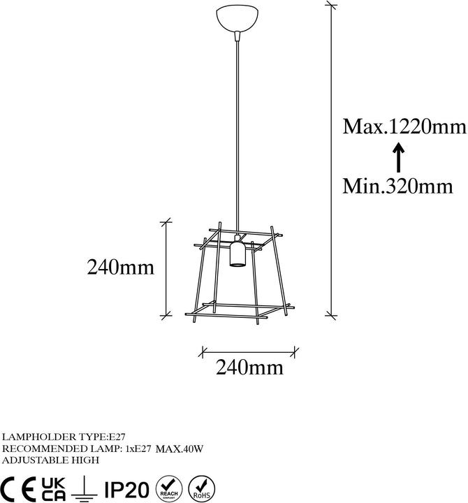 Actual product image Opviq Mathis (E27)