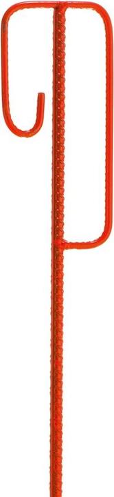Actual product image Moravia MORION stop-off bracket, red lacquered 1250 mm, Ø 12 mm