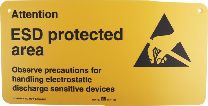 Actual product image Rs Pro English Safety Poster, Rigid Plastic, H 300mm W 150mm