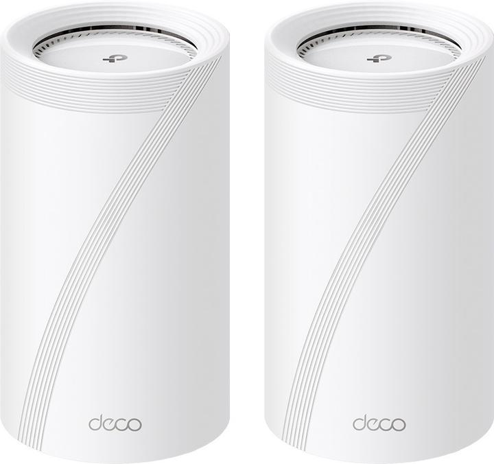 Actual product image TP-Link (DECO BE85) BE19000 Tri-Band Whole Home Mesh Wi-Fi 7 System, 2 Pack, 12-Stream, 2x 10G Ports, Multi-