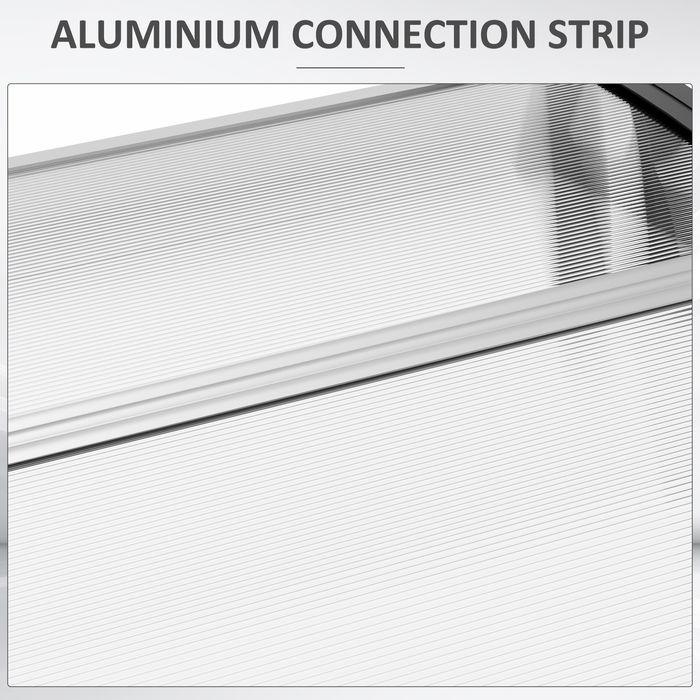Image du produit Swisshandel24 Vordach für Haustür Überdachung 89 x 122 cm Haustürdach aus Polycarbonat, Weiss