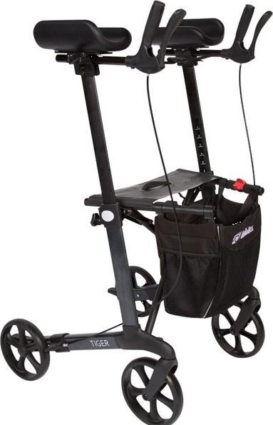 Actual product image Mobilex Tiger rollator with forearm arthritis supports