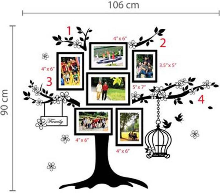 Produktbild Walplus Photo Frame Birdcage (90 x 90 cm)