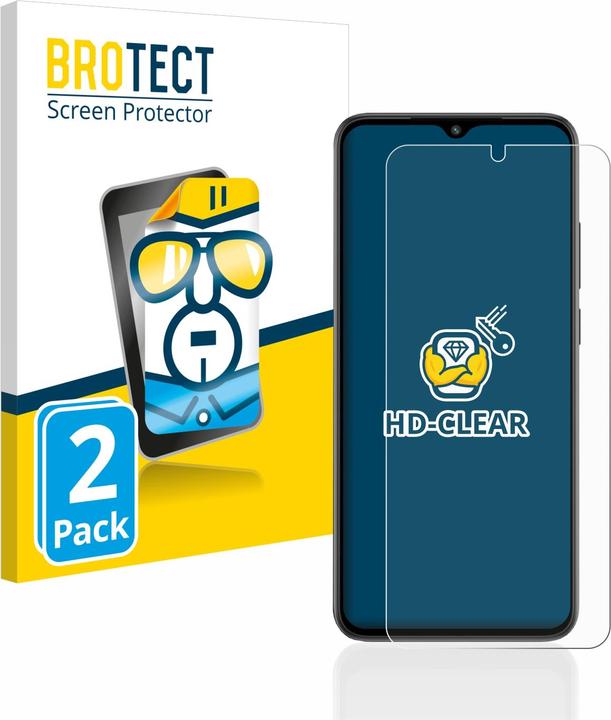 Actual product image BROTECT Screen Protector Clear (2 Piece, Xiaomi Redmi A2)