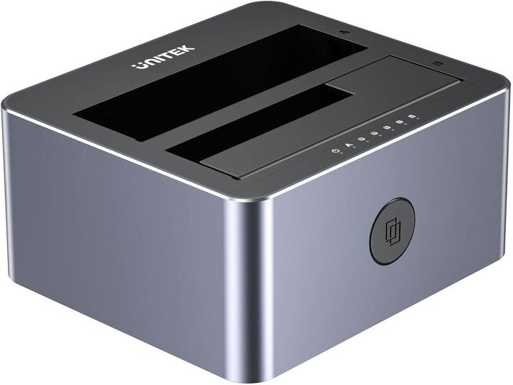 Produktbild Unitek Y-3027GY01-EU Disk Clone Station 2 x SATA 2 5 /3 5 USB-C 10Gbps (USB-C, 2 Ports)