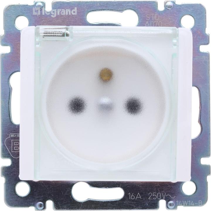 Produktbild Legrand VALENA hermetic single socket with 16A IP44 white - 774221