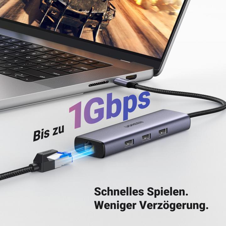 Actual product image Ugreen CM512 (USB-C, 6 Ports)