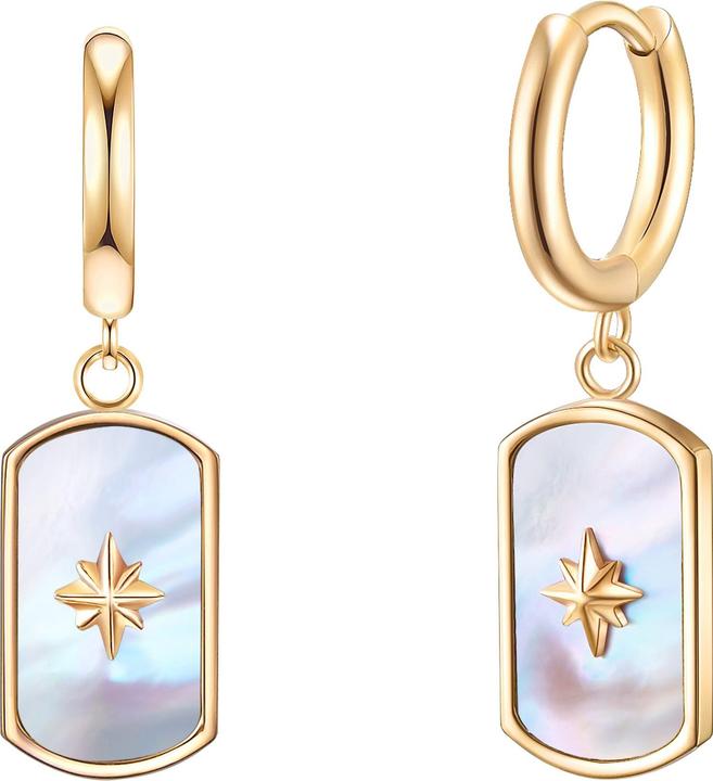 Valero Pearls Damen Edelstahl Perlmutt gelbgold - 24327 (Edelstahl)