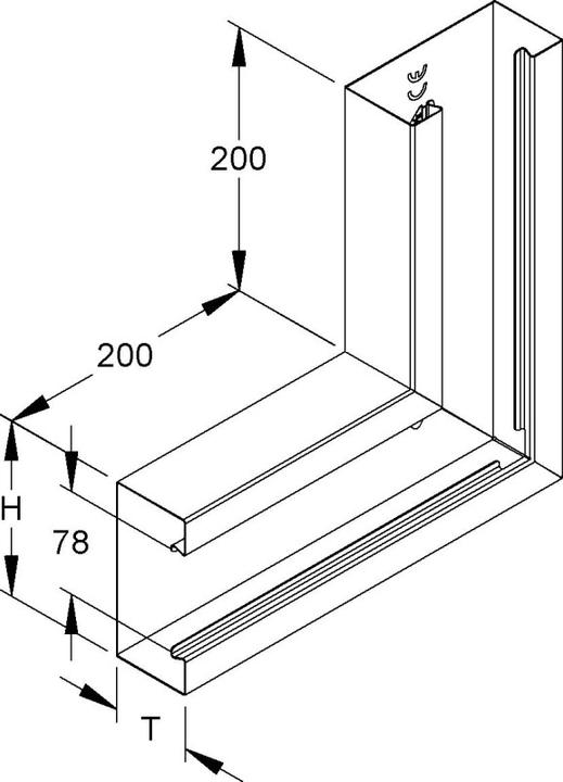 Image du produit Niedax Vérification verticale du canal de l'appareil (6.10 cm)